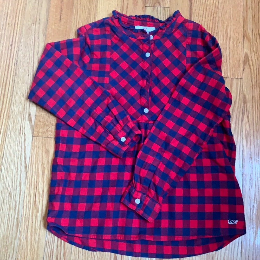 EUC Vineyard Vines girls holiday flannel